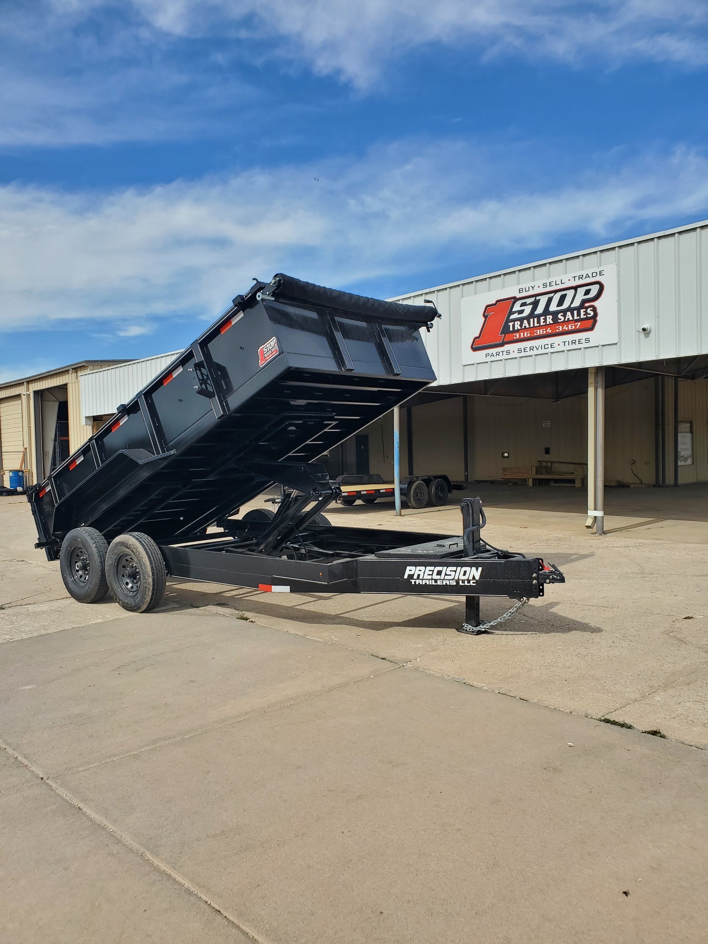 PRECISION 16ft Dump Trailer
