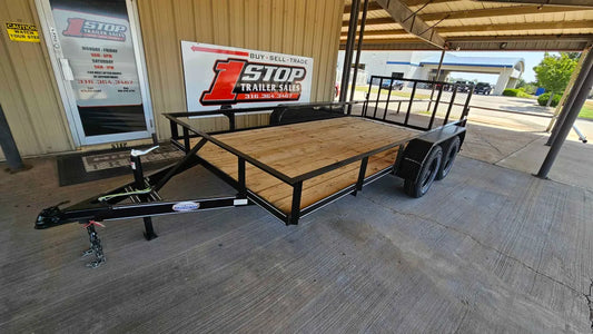 77"X14' PRECISION TA Utility Trailer