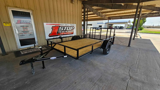 77"X12' PRECISION SA Utility Trailer