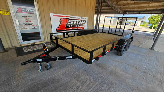 83"X14' KL TA Utility Trailer  w/4ft gate, w/B