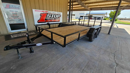 77"X14' PRECISION TA Utility Trailer w/B