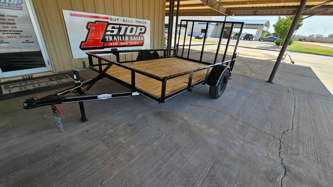 77"X10' PRECISION SA Utility Trailer