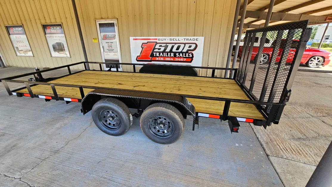 83"X16' KL TA Utility Trailer w/4ft Gate w/B