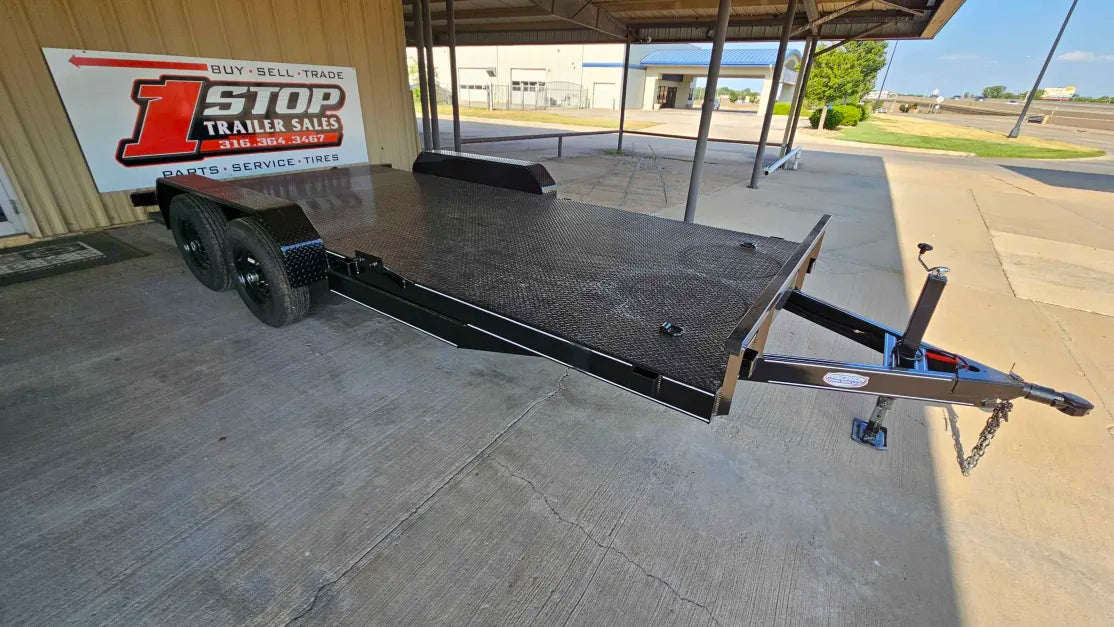 83"X18' PRECISION Steel Floor Car Hauler