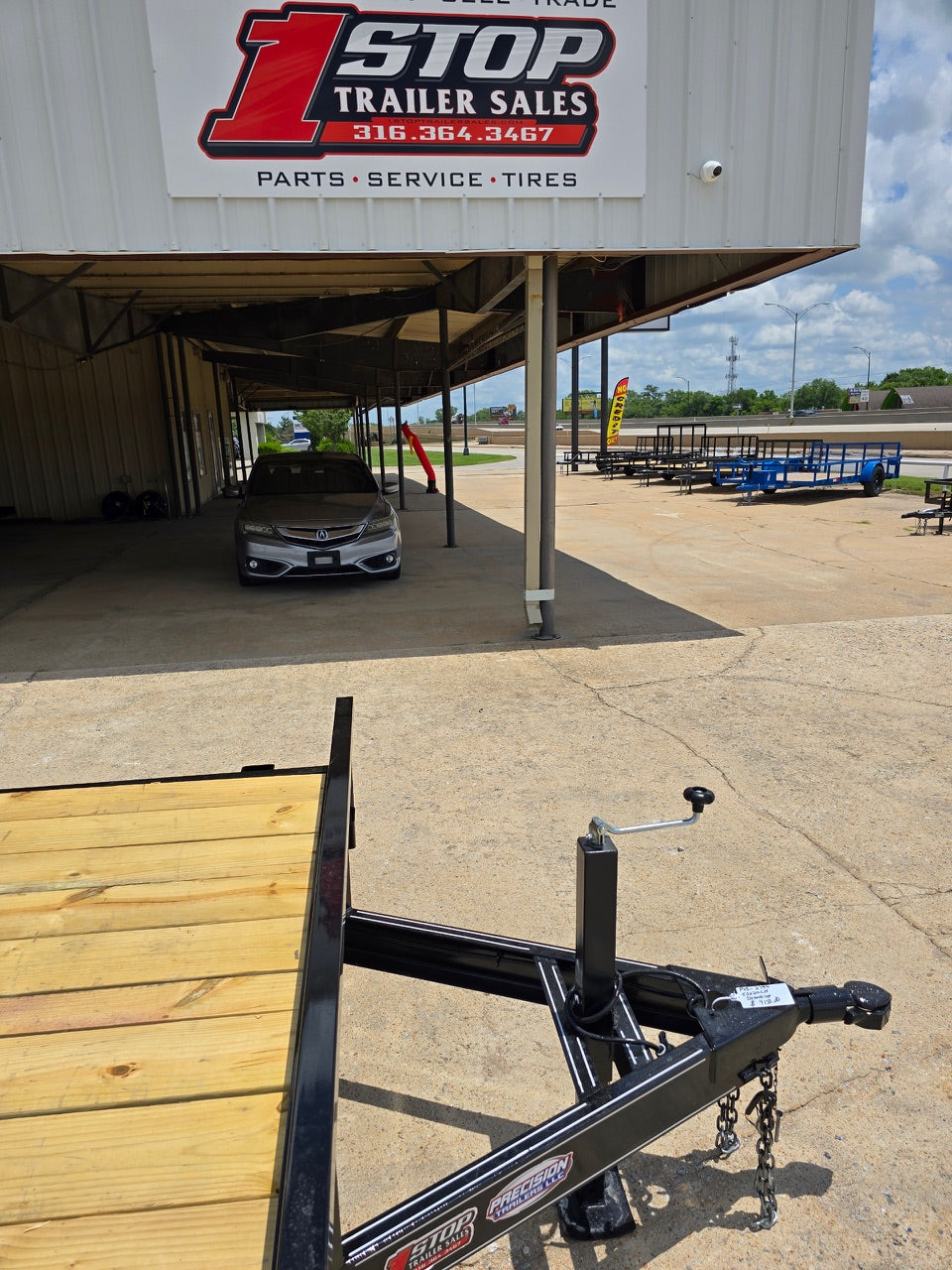 Precision 83"X20' 10K Car Hauler STANU UP RAMPS P252796