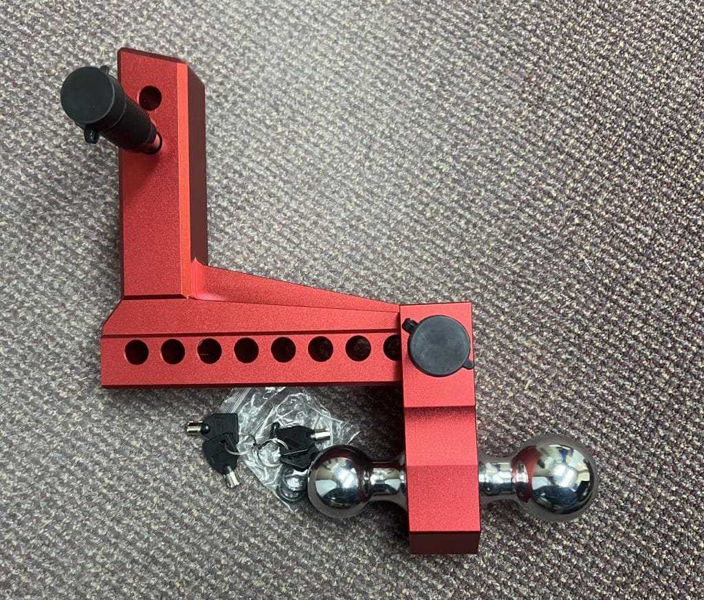 ALM 2 RECEIVER 8 INCH DROP RED