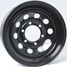 15″ BLACK MOD 6 LUG RIM ONLY